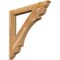 Ekena Millwork Olympic Traditional Rough Sawn Bracket, Western Red Cedar, 4"W x 38"D x 38"H BKT04X38X38OLY01RWR - alternate 1